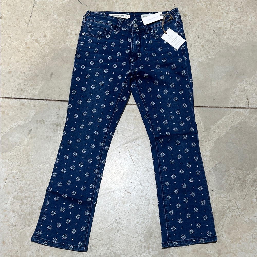 Anthropologie PILCRO Floral Patterned Women Jeans